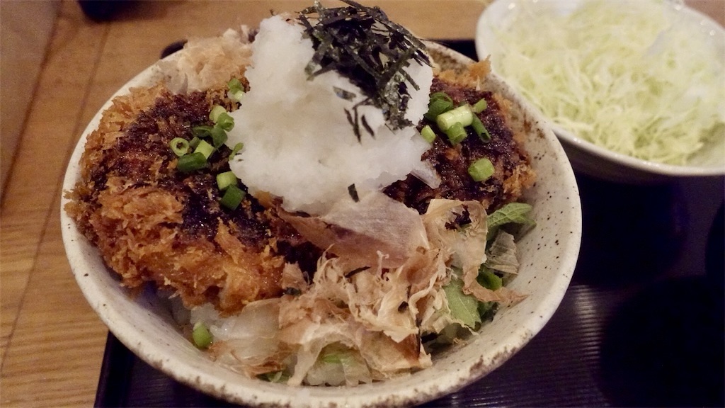 f:id:ikkoshinagawa:20181104144158j:image 代々木上原 とんかつ武信 醤油かつ丼
