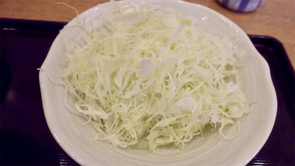 代々木上原 とんかつ武信 キャベツ