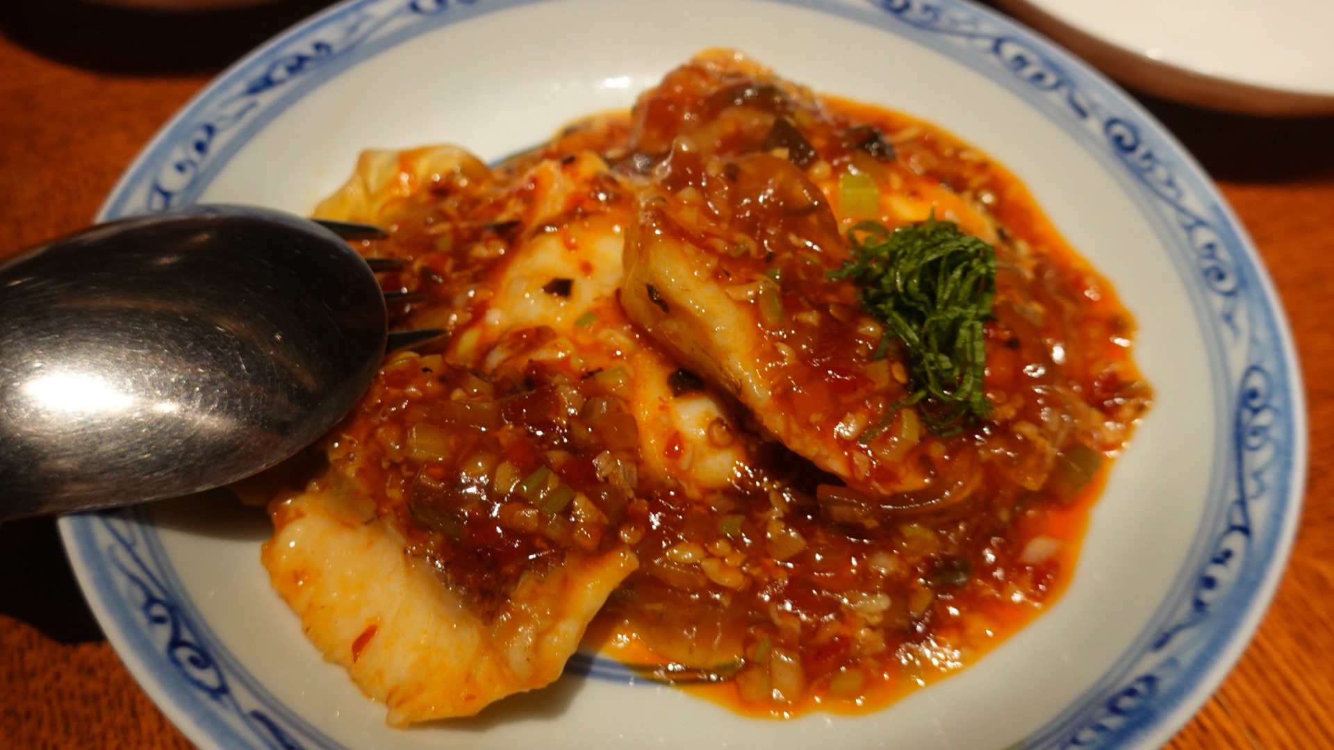 六本木 老四川 飄香小院 本日の鮮魚 四川ピクルス煮込み