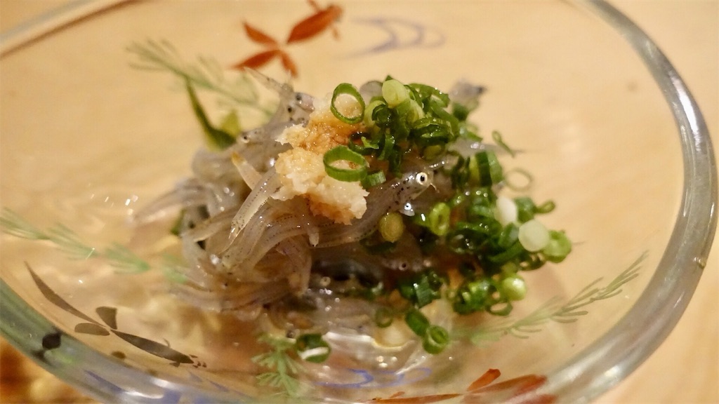 日吉町 鮨 かんざき 生シラス