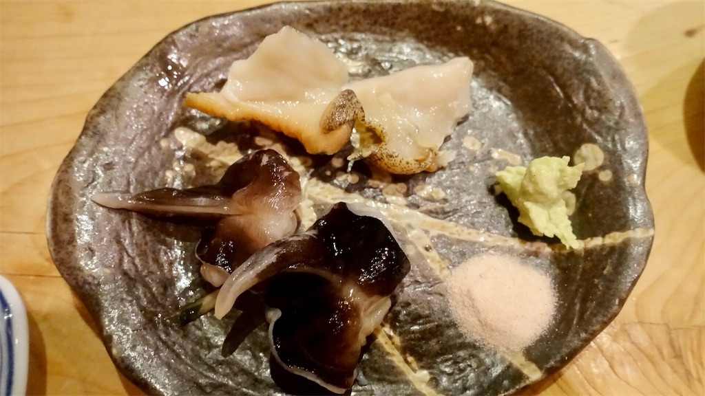 日吉町 鮨 かんざき トリ貝 つぶ貝