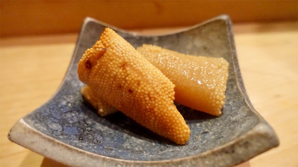 日吉町 鮨 かんざき 数の子の燻製