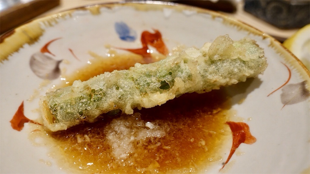 人形町 日本橋 蕎ノ字 アスパラガス