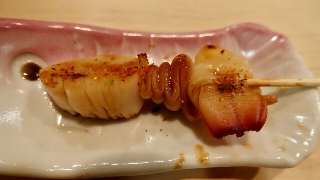 新橋 新ばし しみづ 北寄貝のヒモ