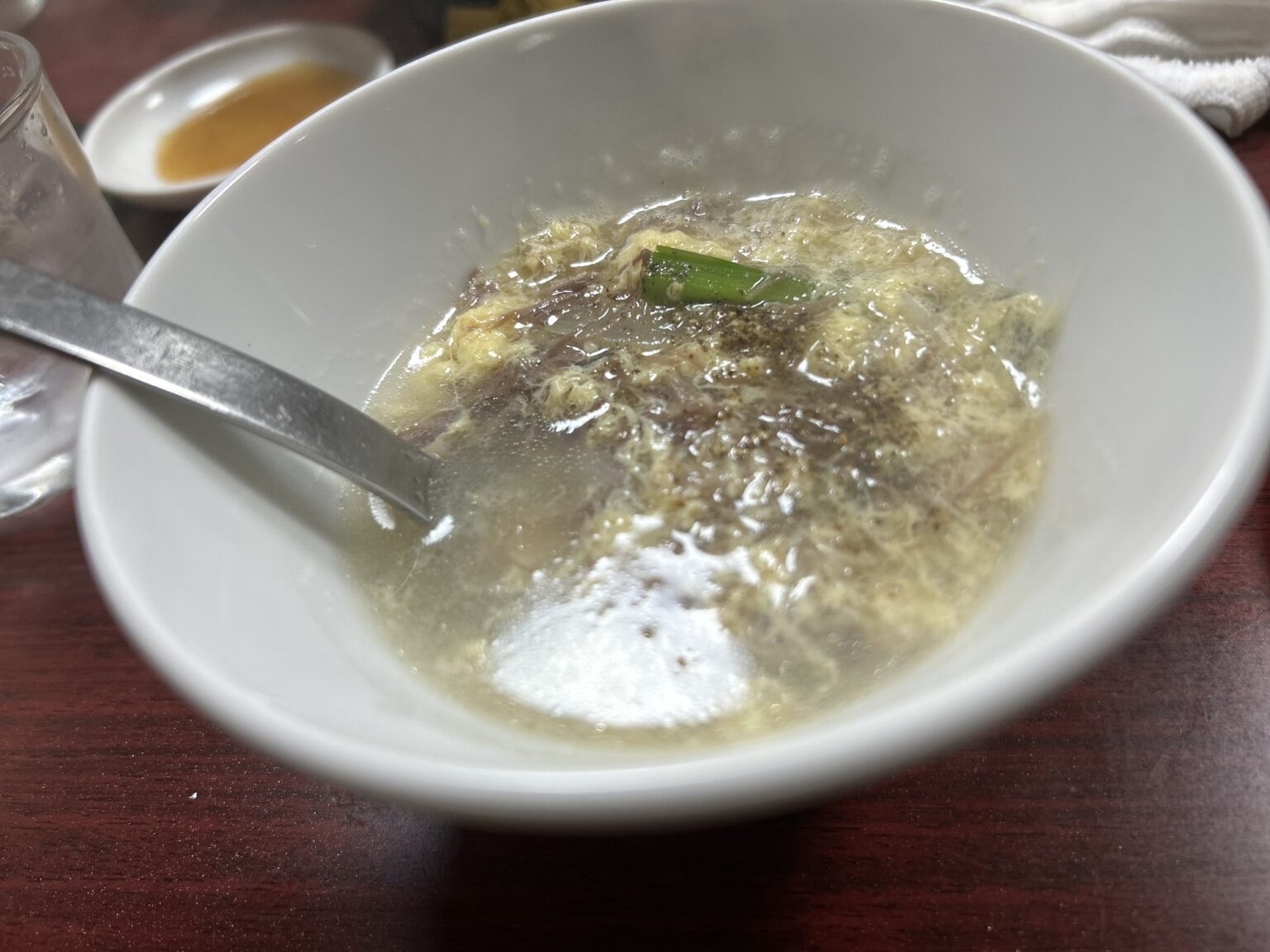 京成立石 焼肉 幸泉 コムタンスープ