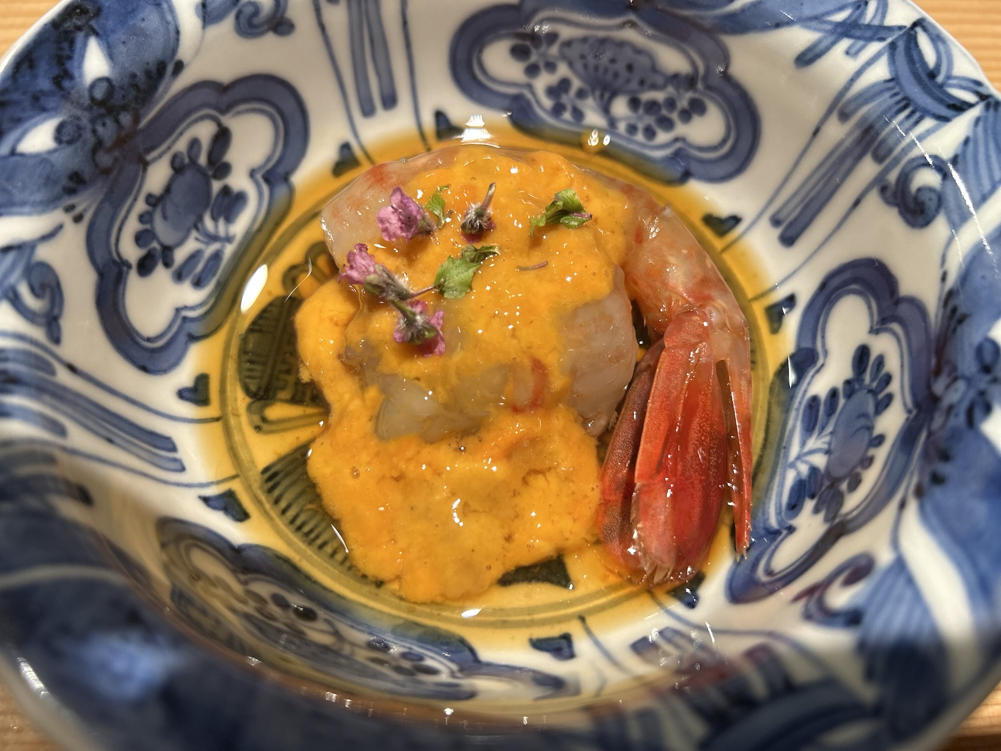 東麻布 天本 ボタンエビの紹興酒漬け