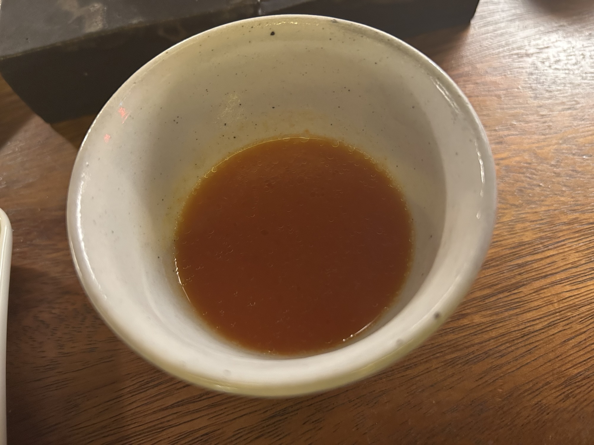 神楽坂 やきとり松明 TAIMATSU 金時人参の燻製スープ