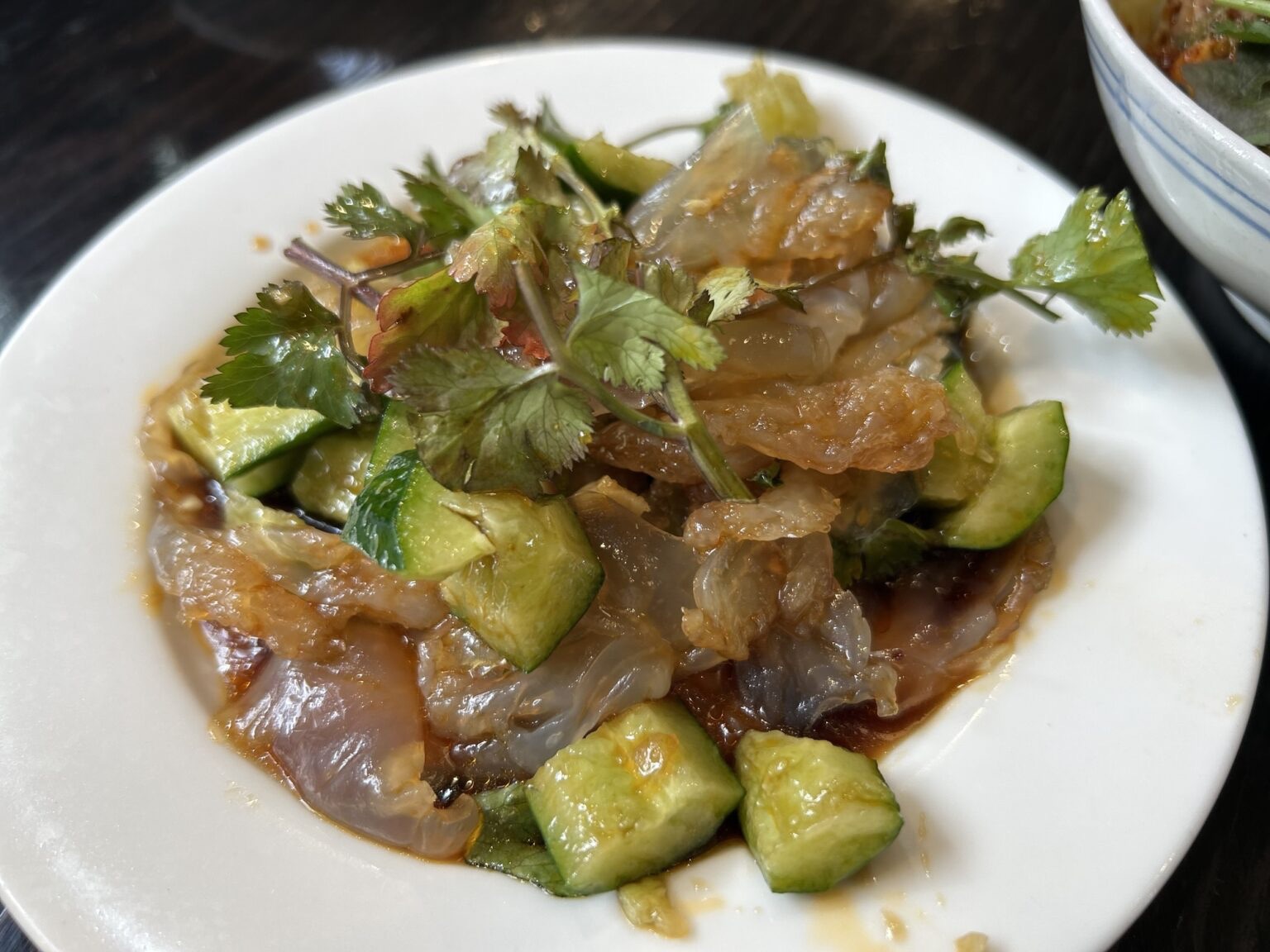 御徒町 羊香味坊 クラゲの黒酢和え