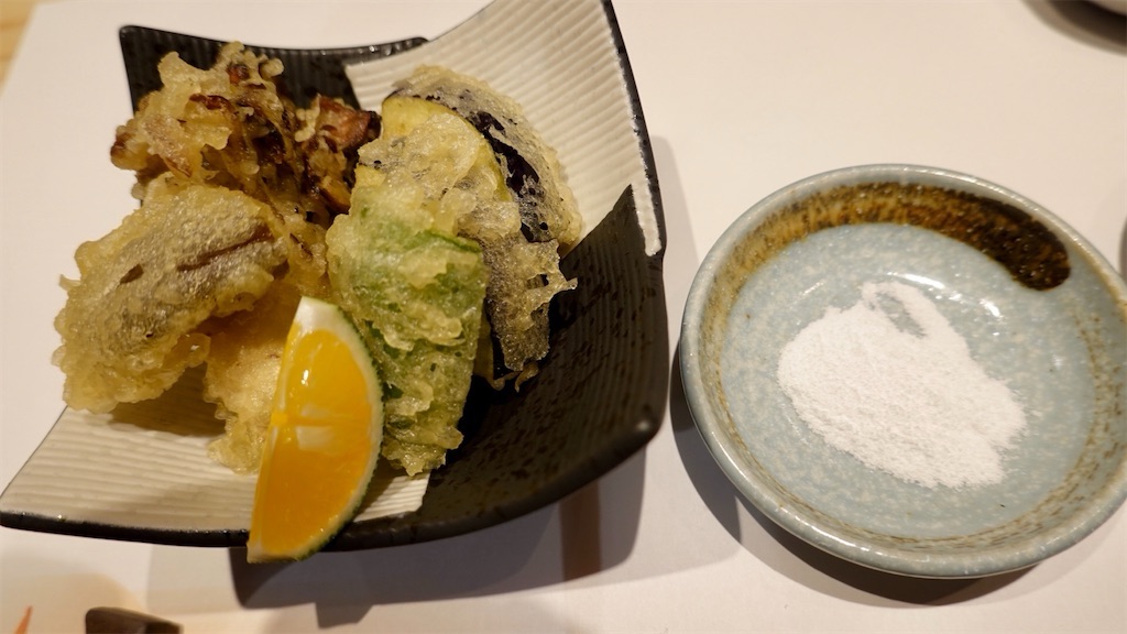 銀座 一㐂 秋野菜の天ぷら