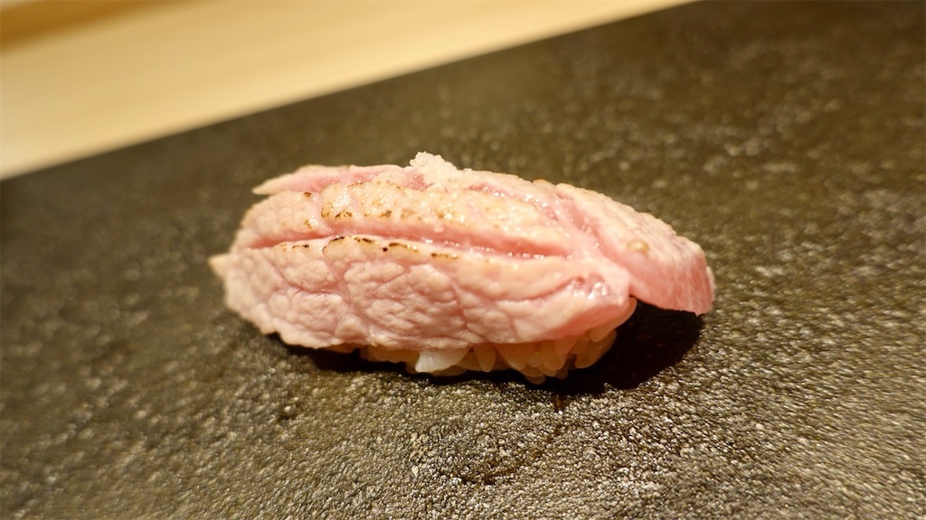 銀座 一㐂 大トロの炙り