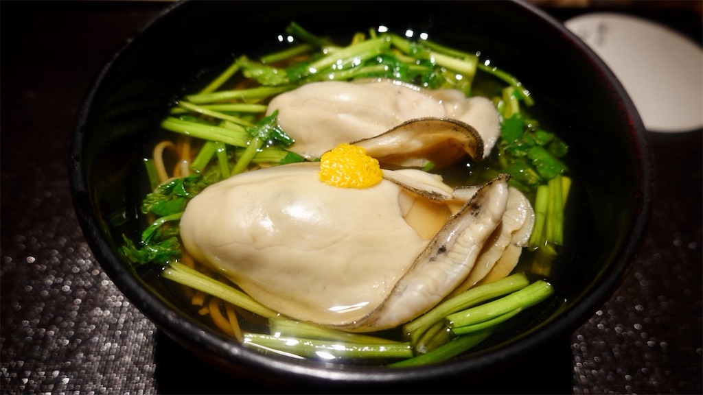 四谷三丁目 車力門 牡蠣蕎麦