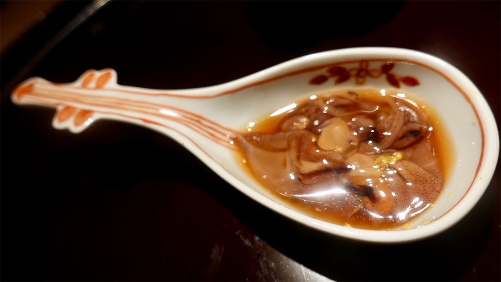 四谷三丁目 車力門 自家製蛍烏賊の沖漬け