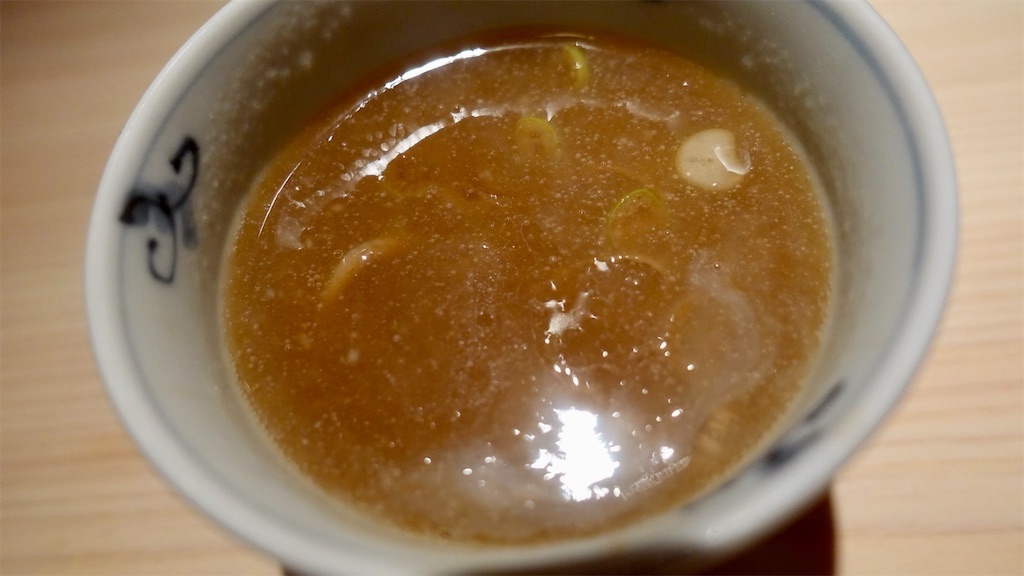 四谷三丁目 車力門 蕎麦湯