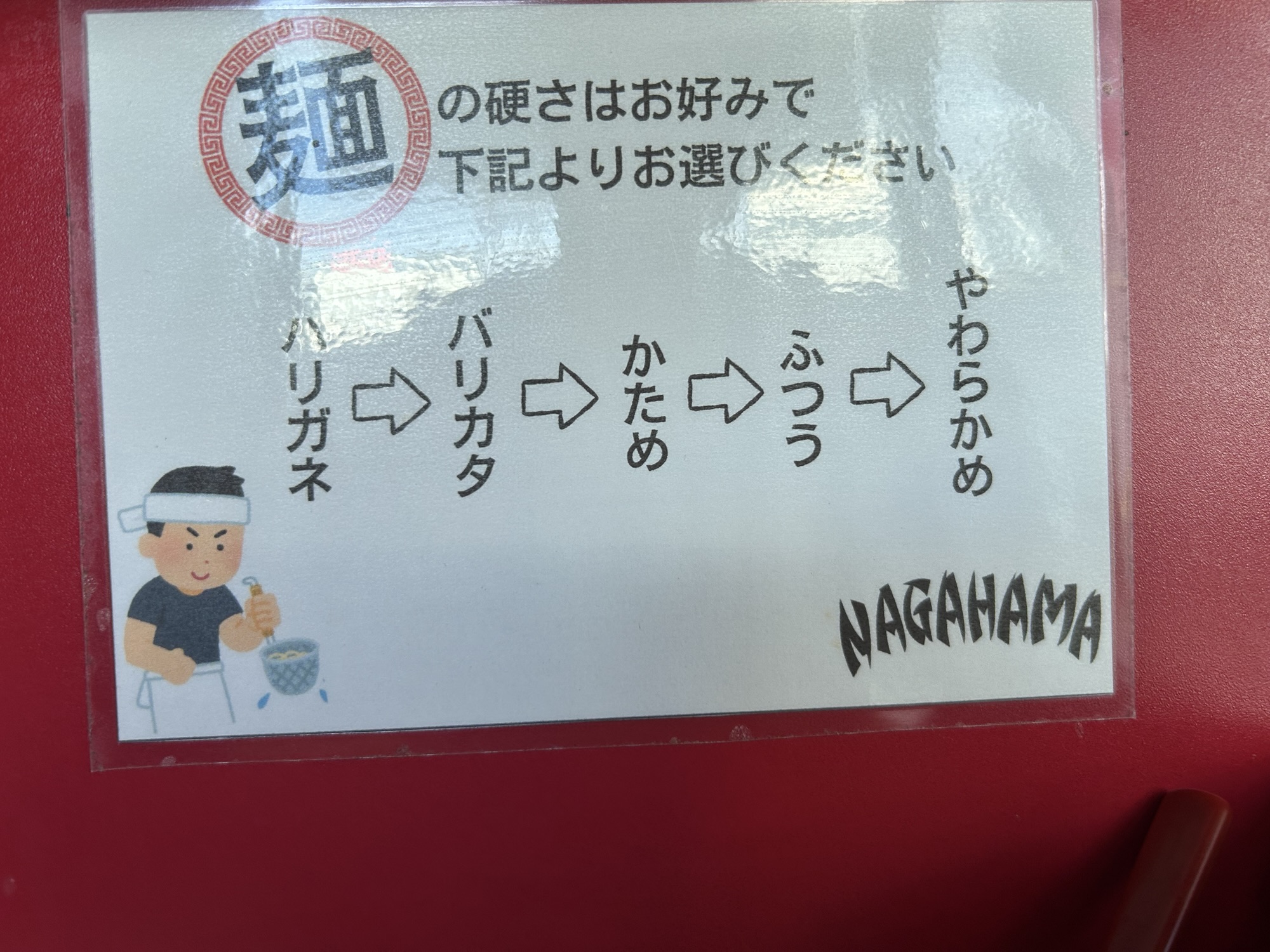 八幡山 長浜らーめん 世田谷店 麺の硬さ
