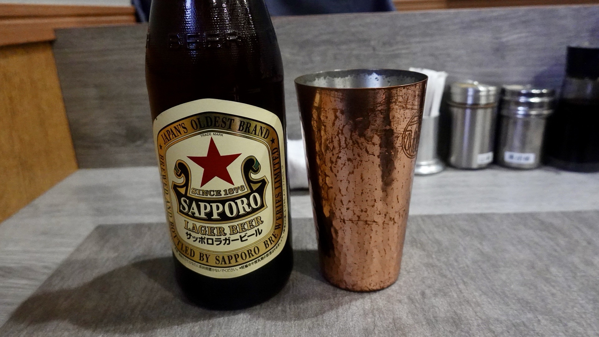 森下 手打ち 蓮 醤油 ビール