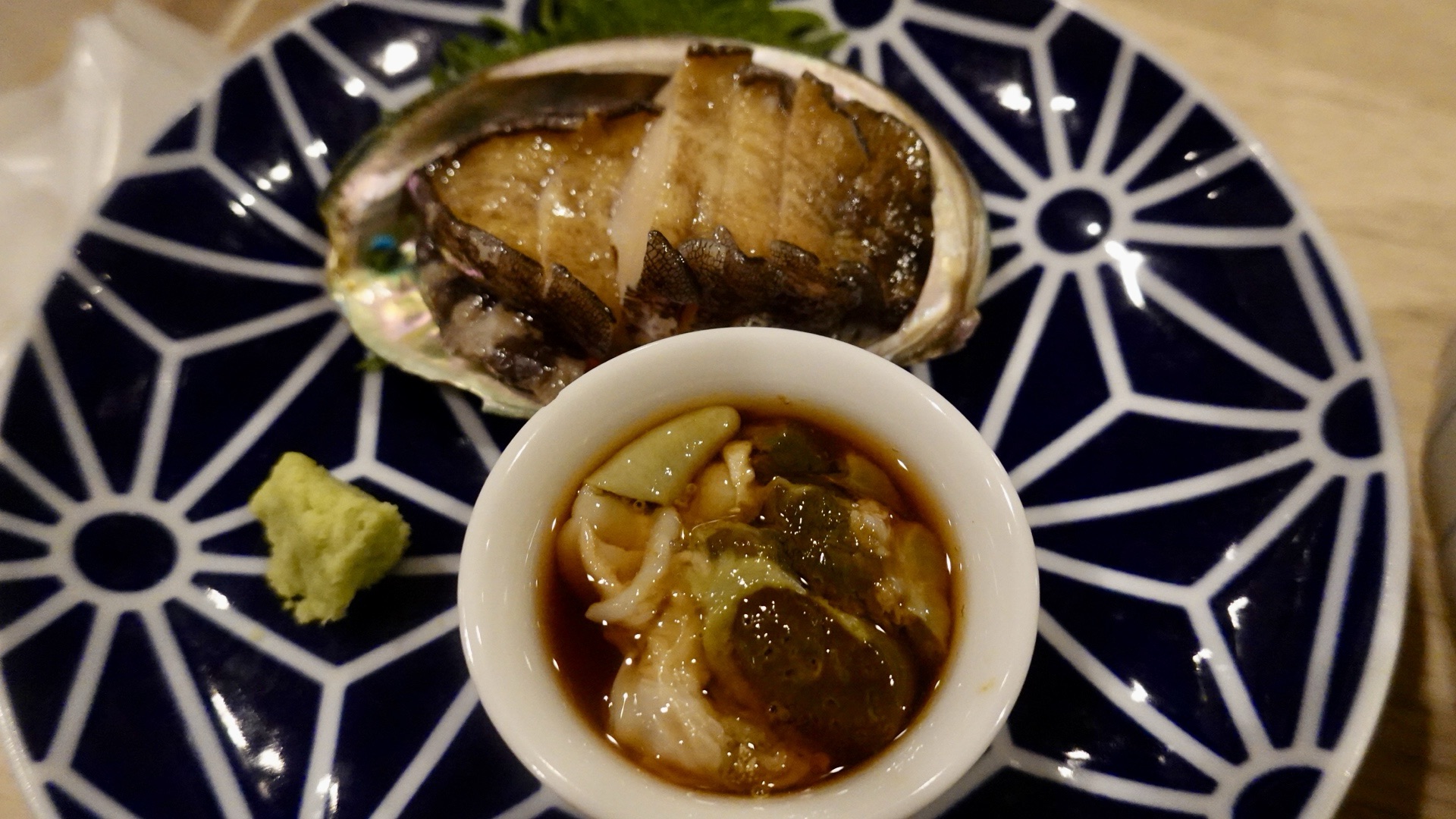 門前仲町 ふく庵 鮑の刺身