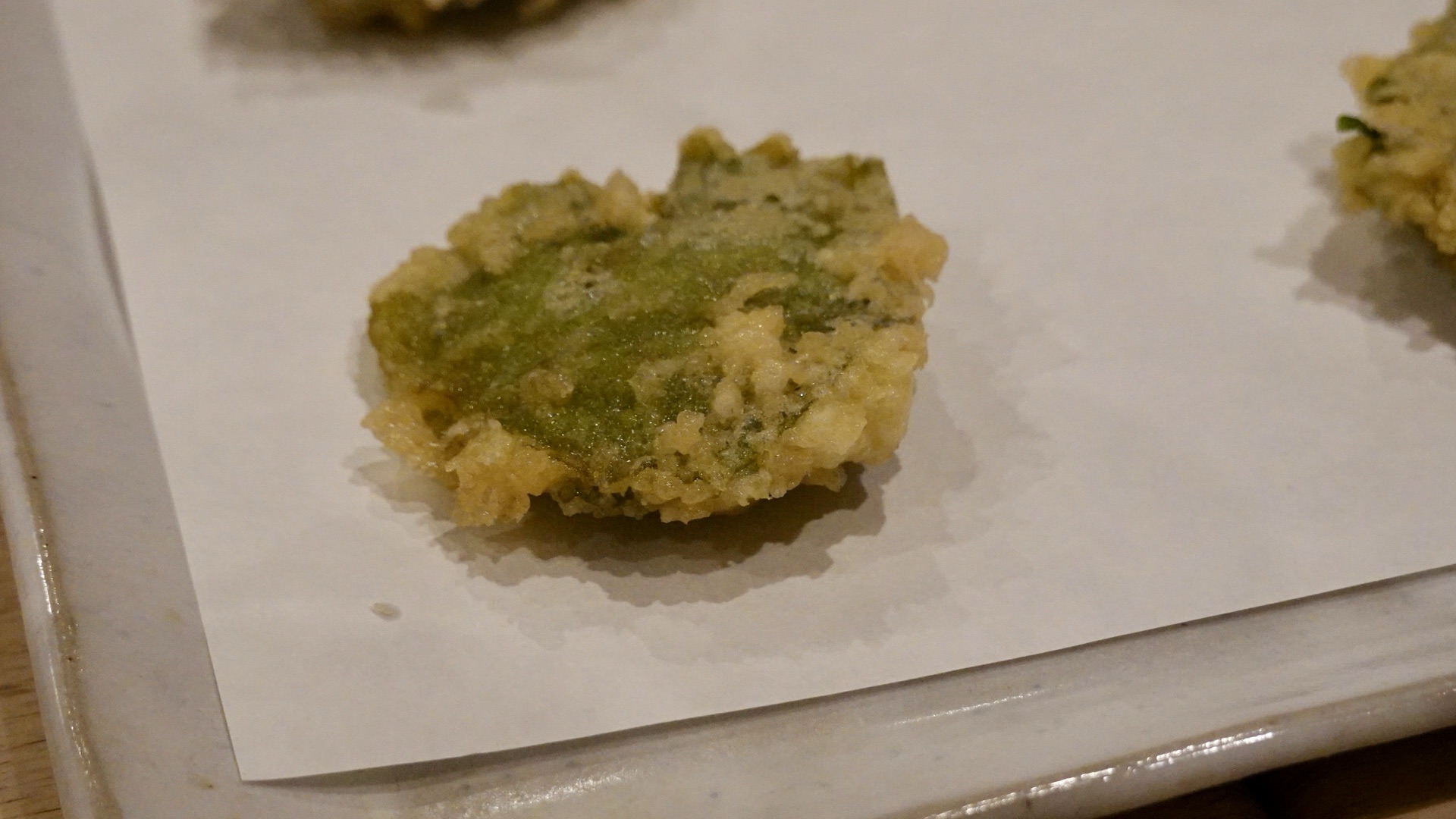 門前仲町 ふく庵 ウニの大葉巻き