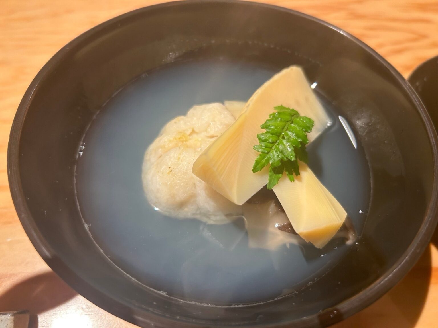 蛤のしんじょ 筍 原木椎茸