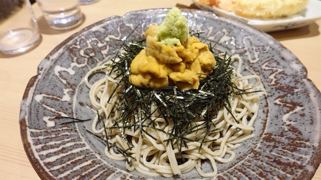 西麻布 おそばの甲賀 ウニそば