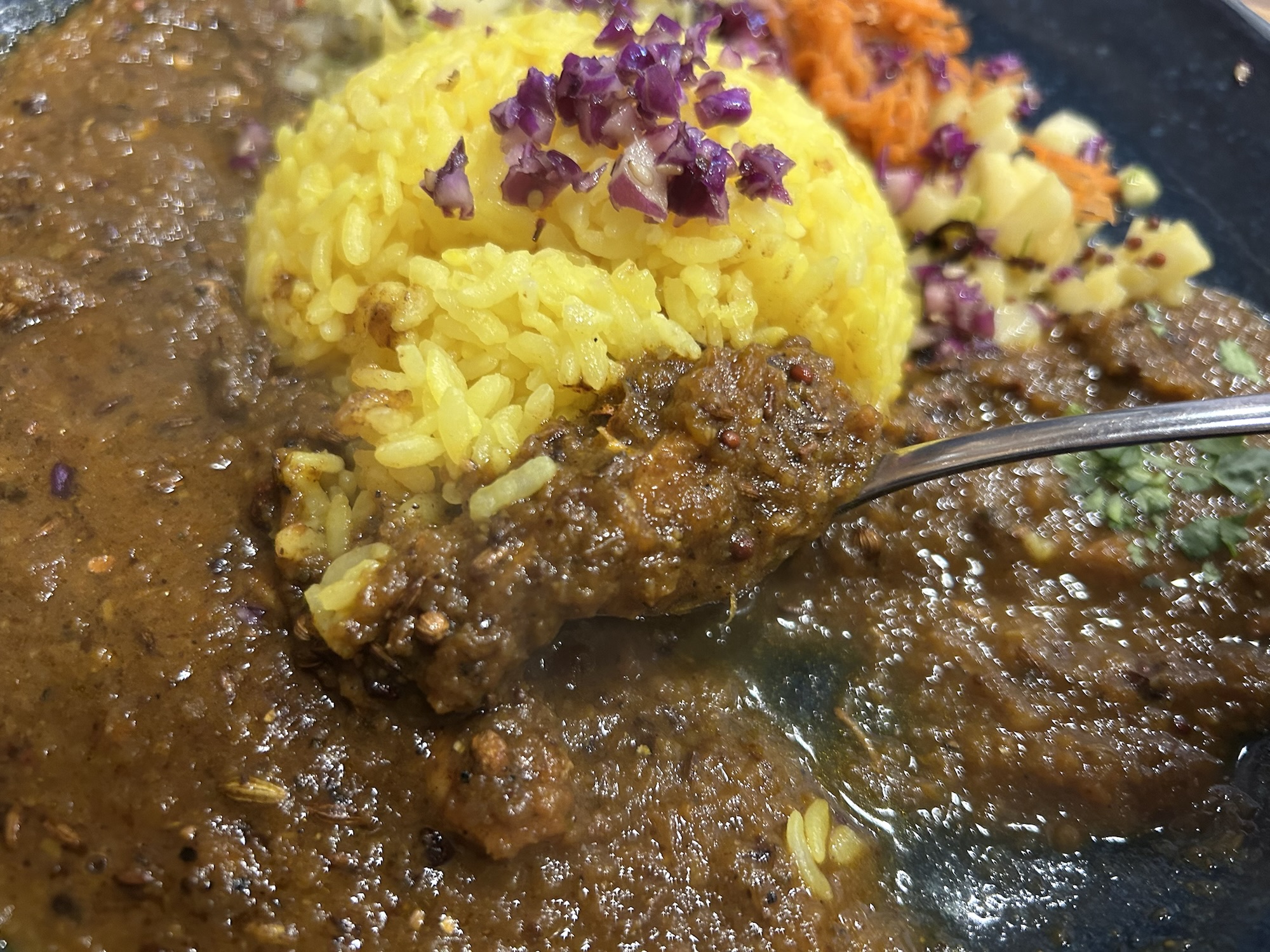 高円寺 ホールスパイスカレー青藍 スパイシーチキンカレーZ定食