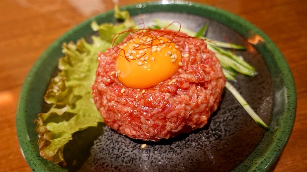 清澄白河 焼肉 静龍苑 ユッケ