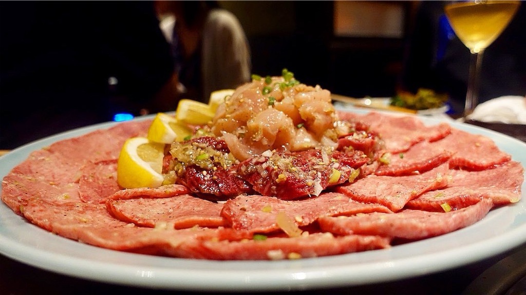 清澄白河 焼肉 静龍苑 タン ハラミ ミノ