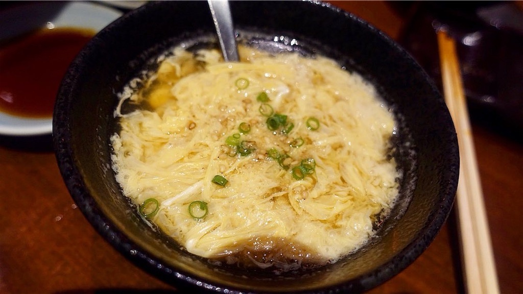 清澄白河 焼肉 静龍苑 玉子スープ