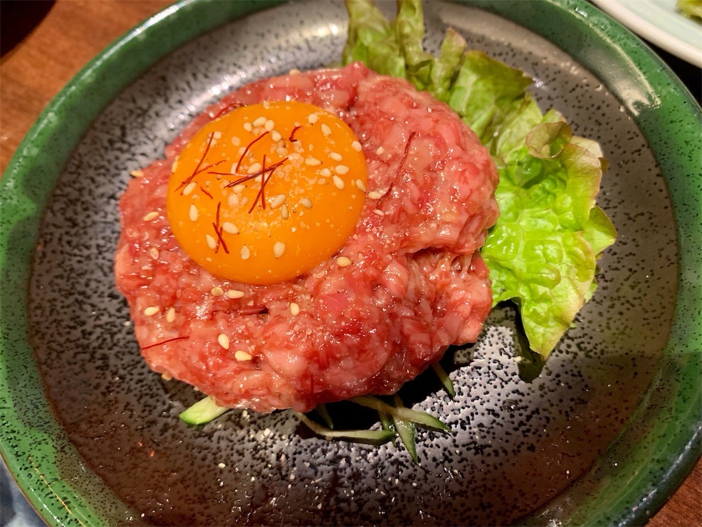 清澄白河 焼肉 静龍苑 ユッケ