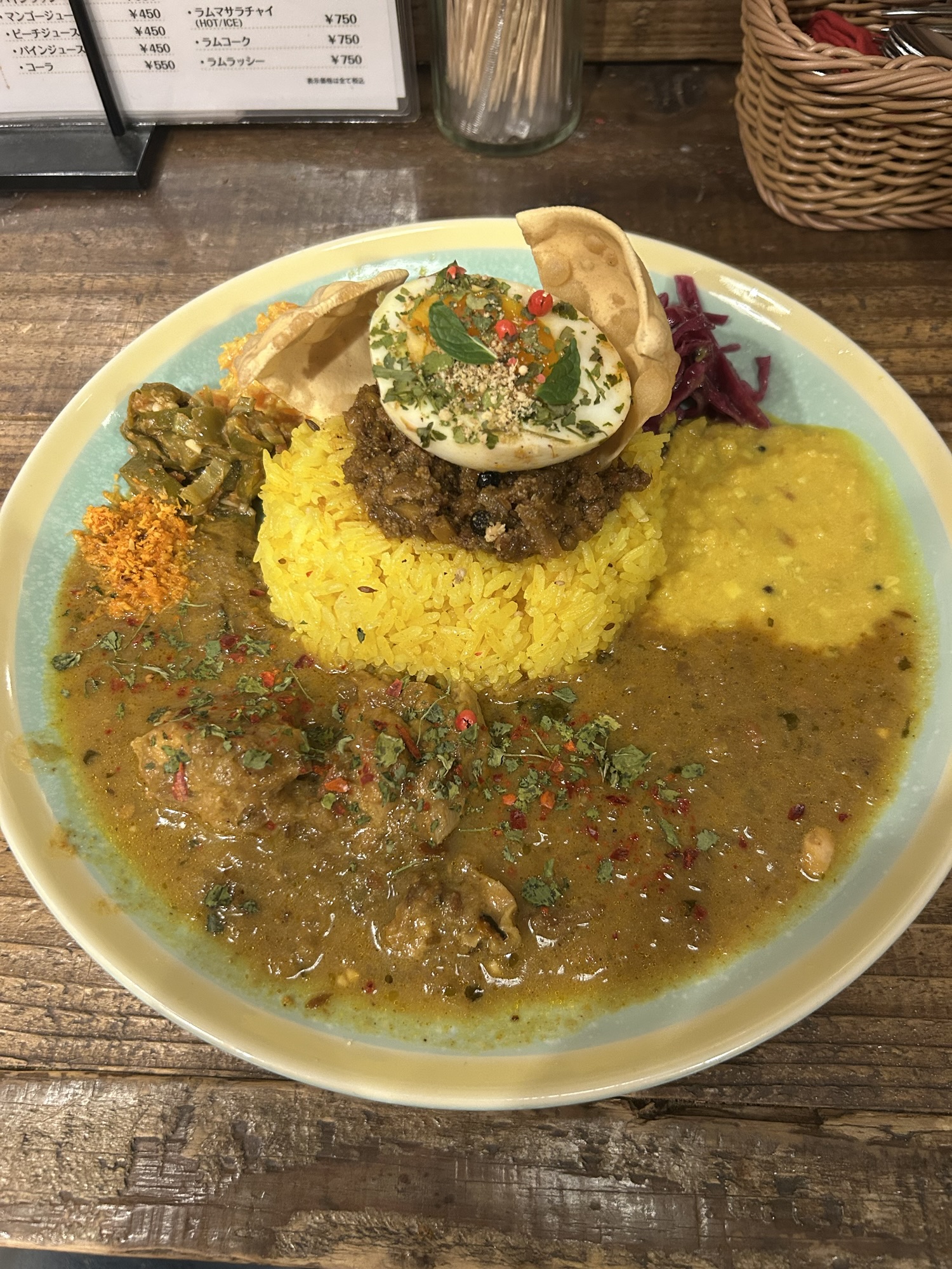 渋谷 カレーショップ初恋 2種あいがけ