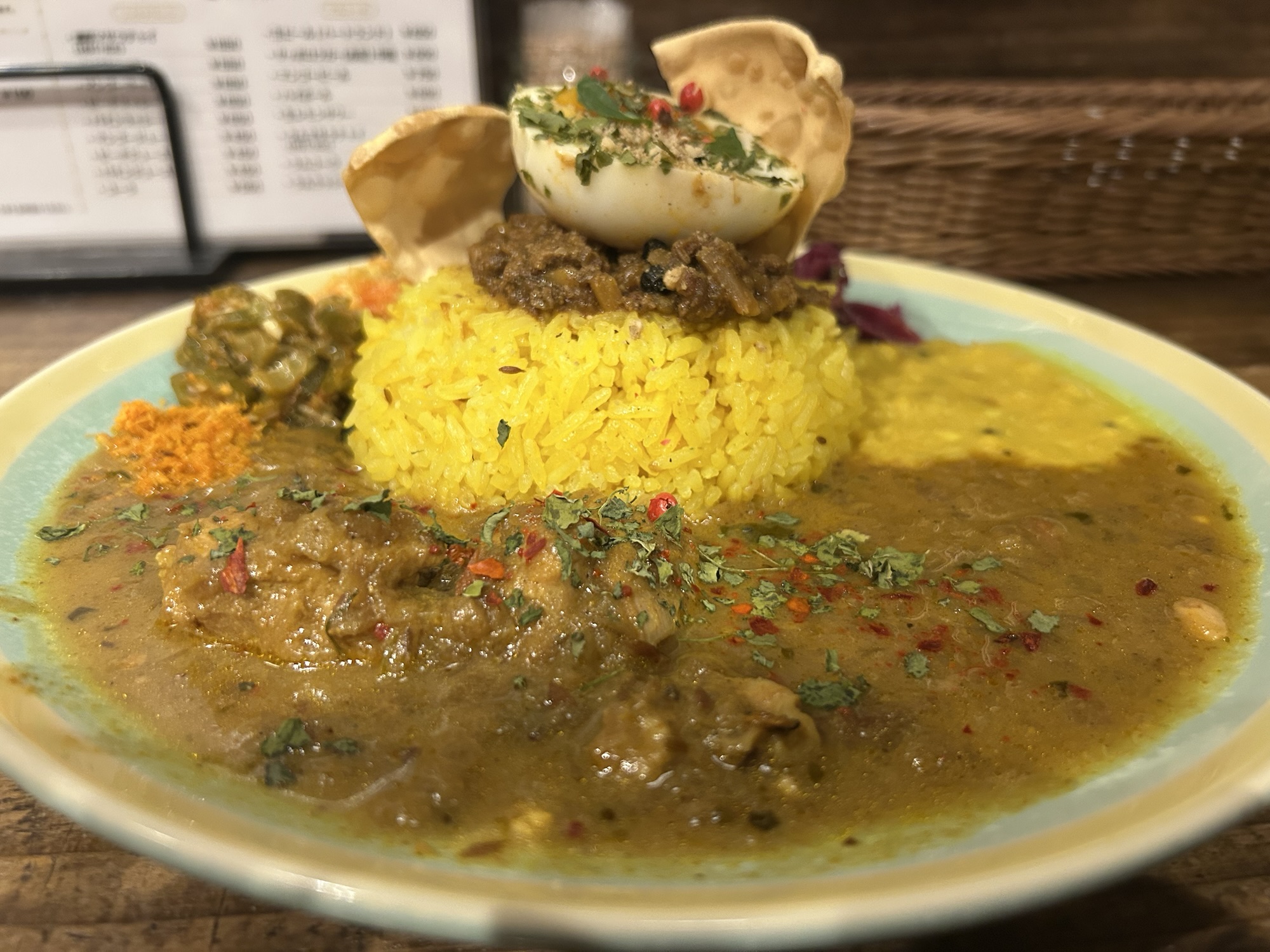 渋谷 カレーショップ初恋 2種あいがけ