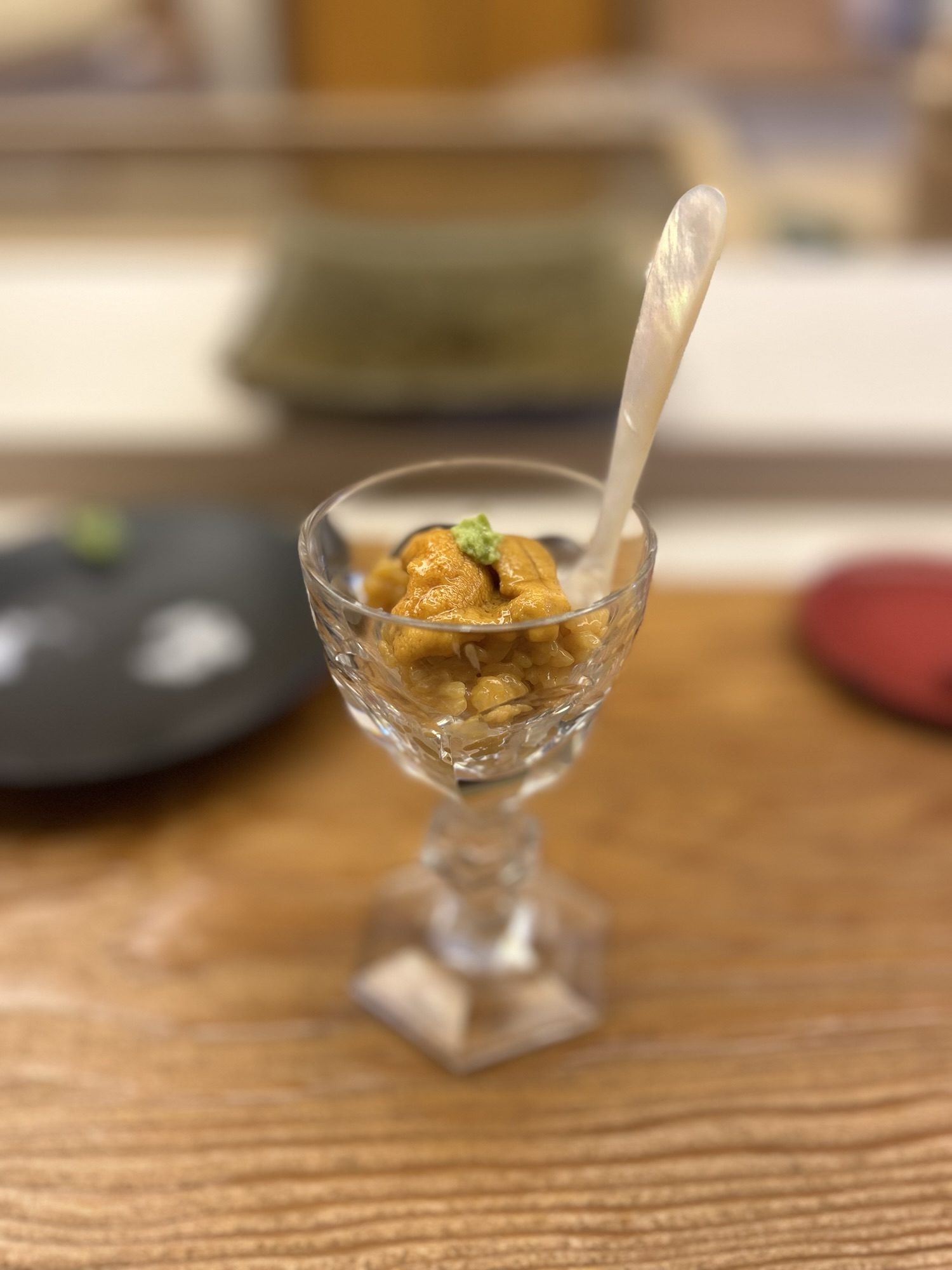 館林 鮨 おばな 雲丹パフェ