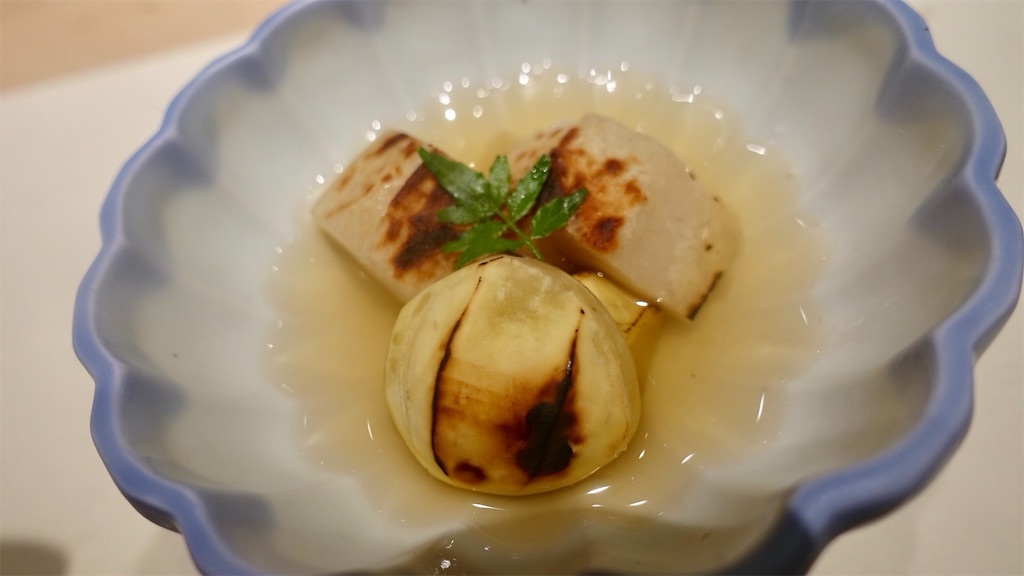 代々木上原 艪 里芋と栗の焼き浸し
