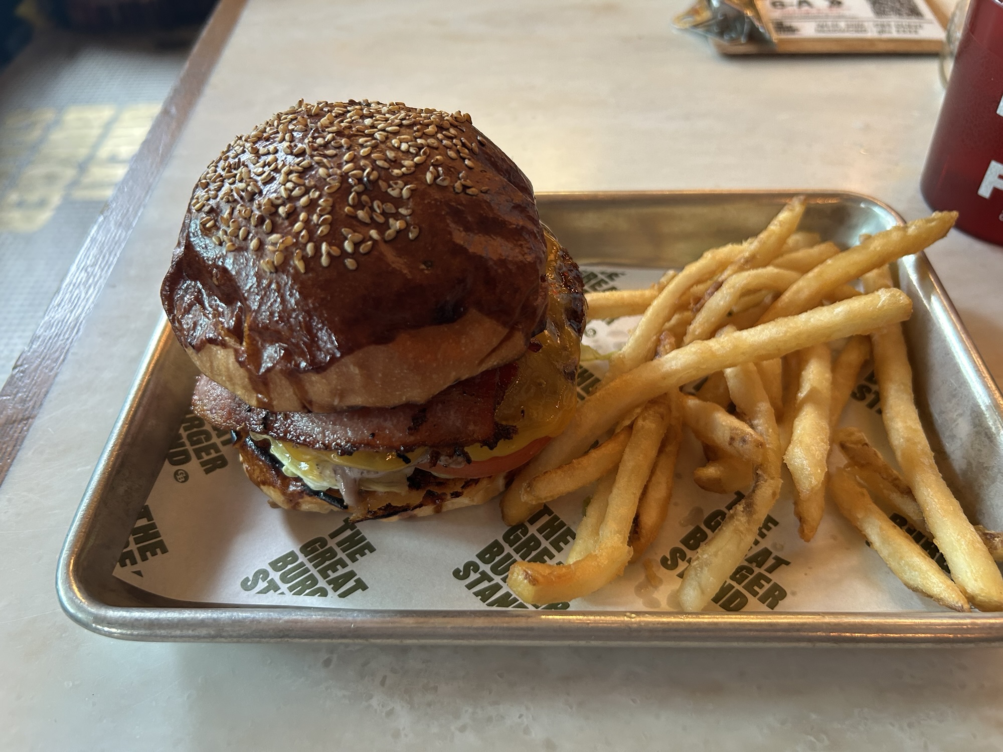 渋谷 THE GREAT BURGER STAND ベーコンチーズバーガー