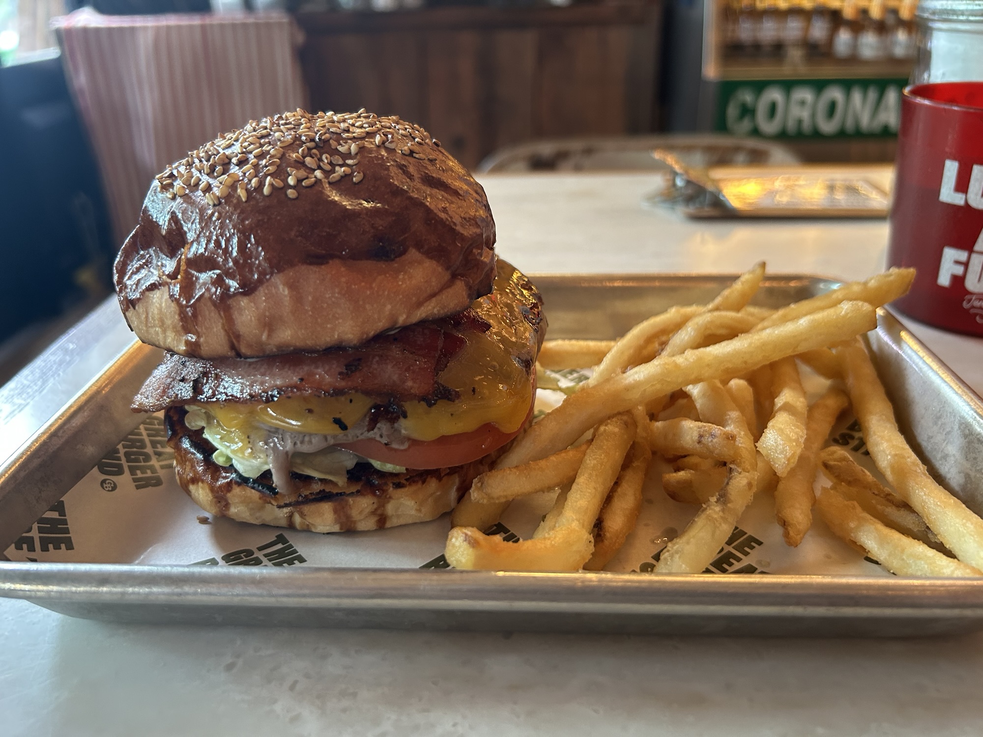 渋谷 THE GREAT BURGER STAND ベーコンチーズバーガー