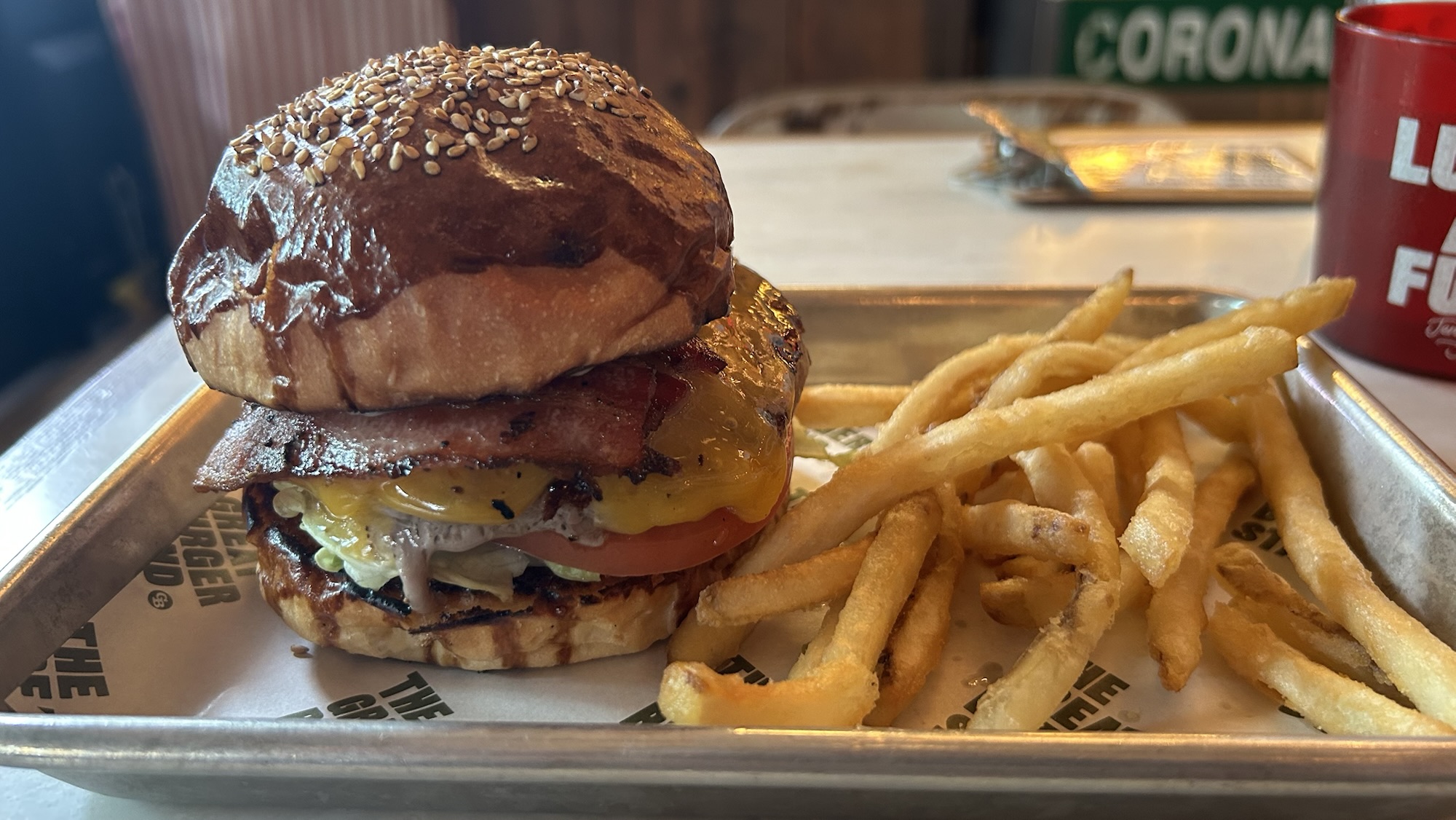 渋谷 THE GREAT BURGER STAND ベーコンチーズバーガー