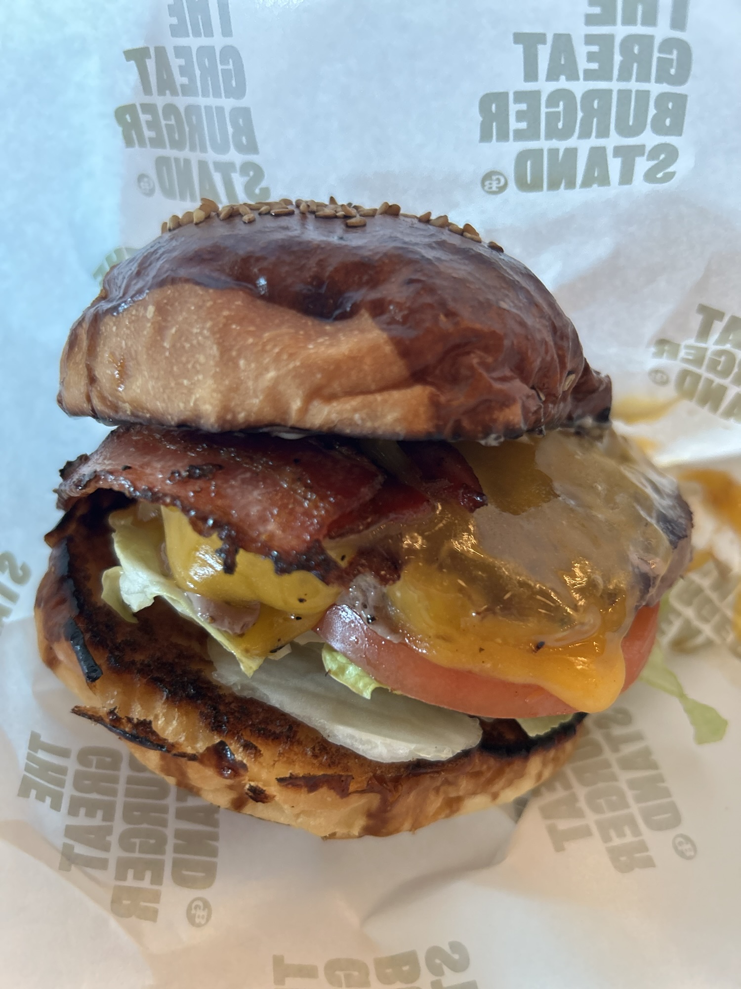 渋谷 THE GREAT BURGER STAND ベーコンチーズバーガー