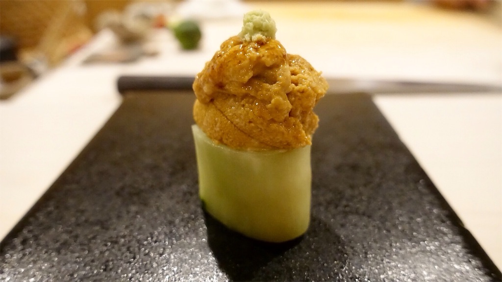 長野市 すし崇 ムラサキウニ