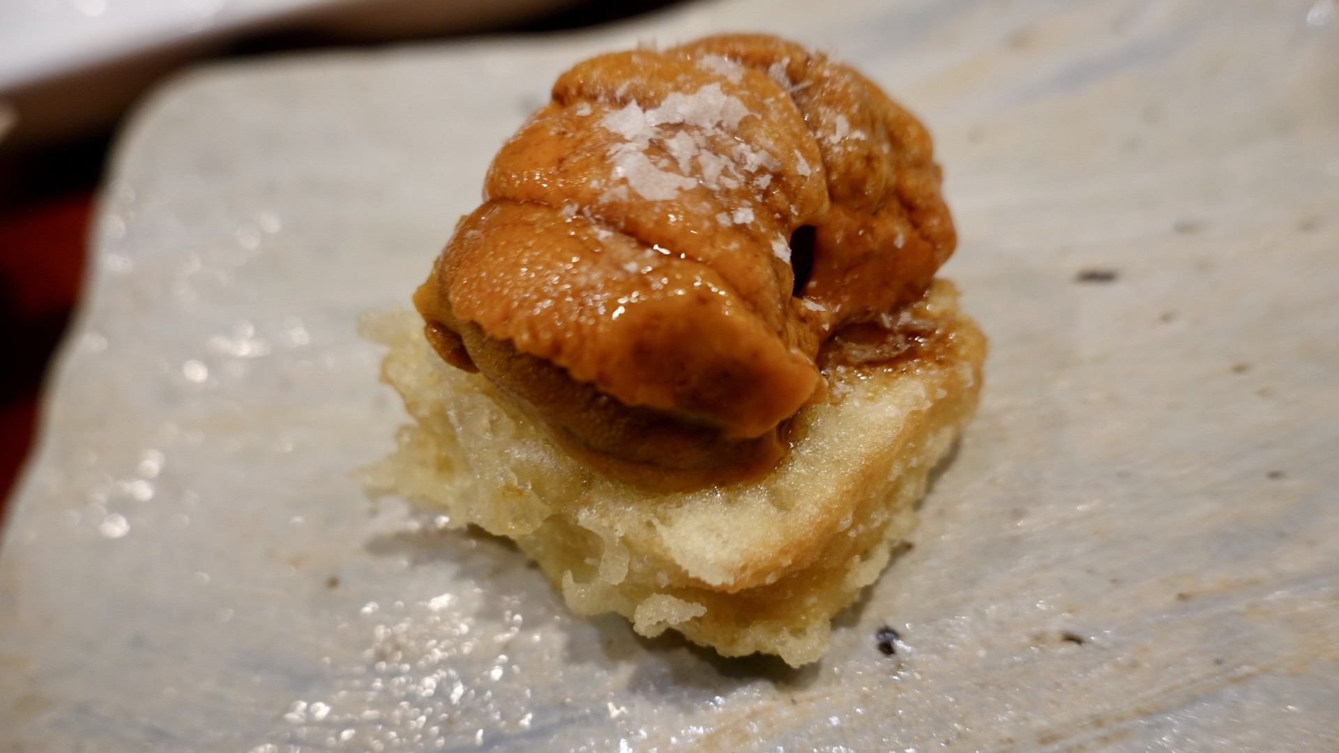 高崎 天ぷらもっこす 雲丹パン