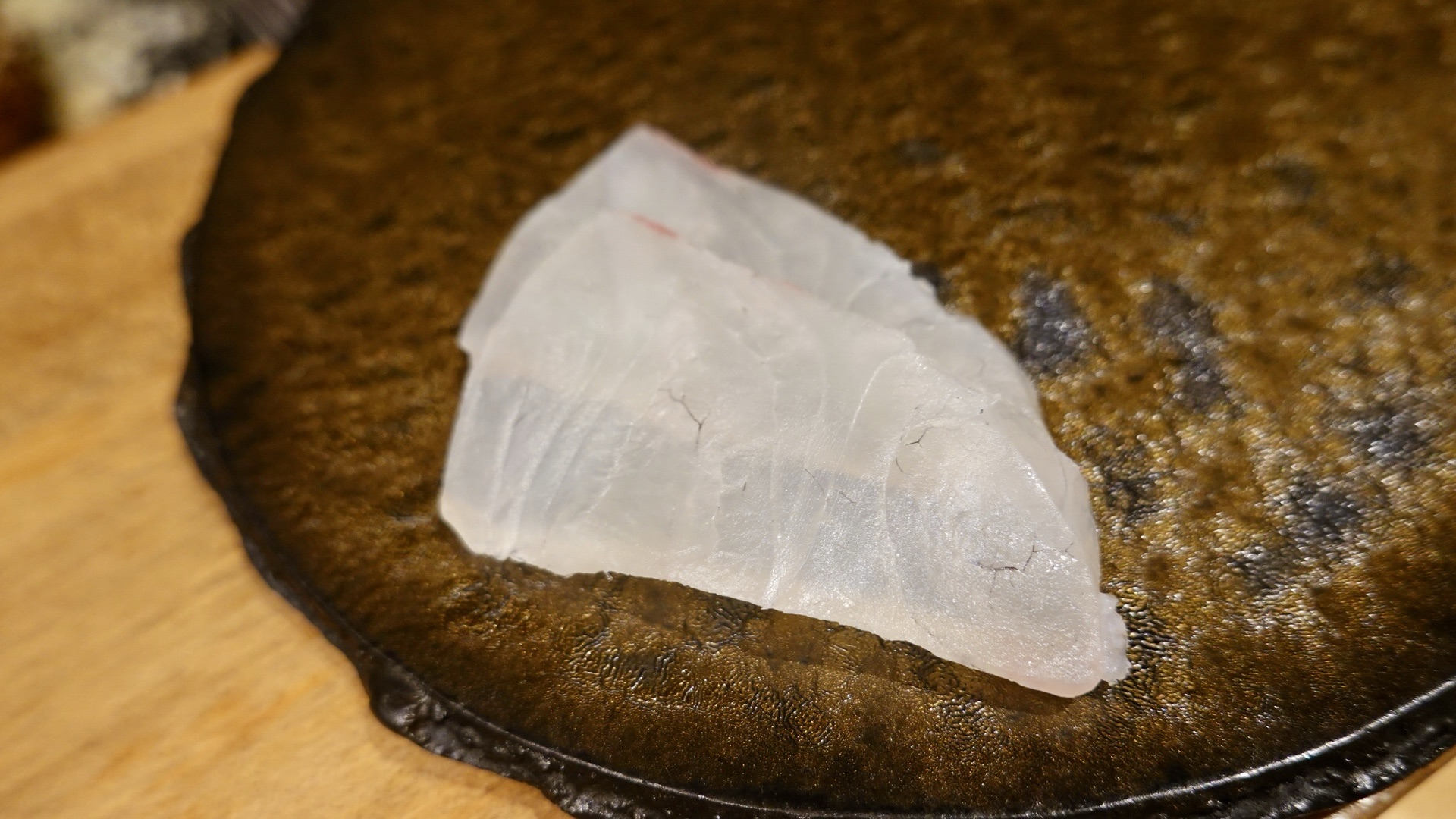 高崎 天ぷらもっこす 真鯛の刺身