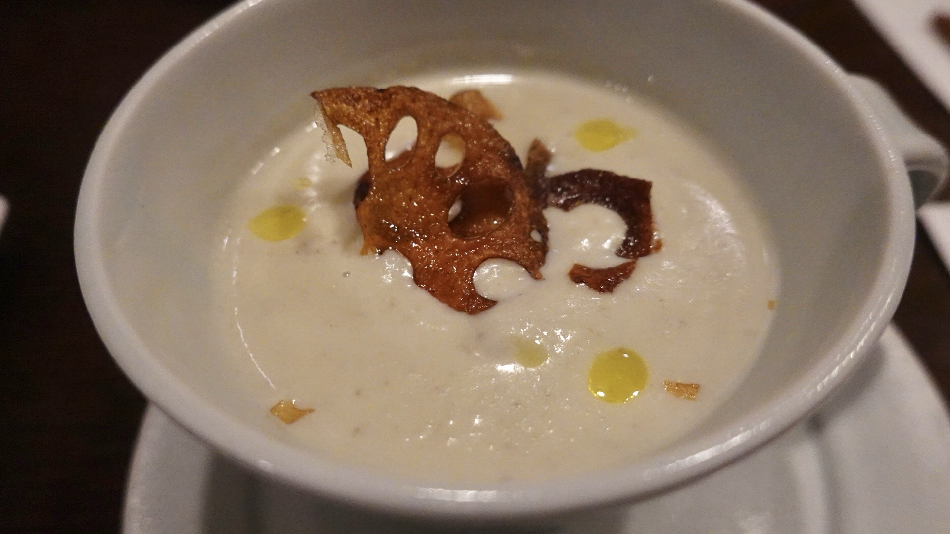 鳥取市 J’ai la pêche! 菊芋のポタージュ