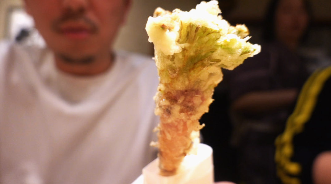 高崎 天ぷらもっこす ほうれん草