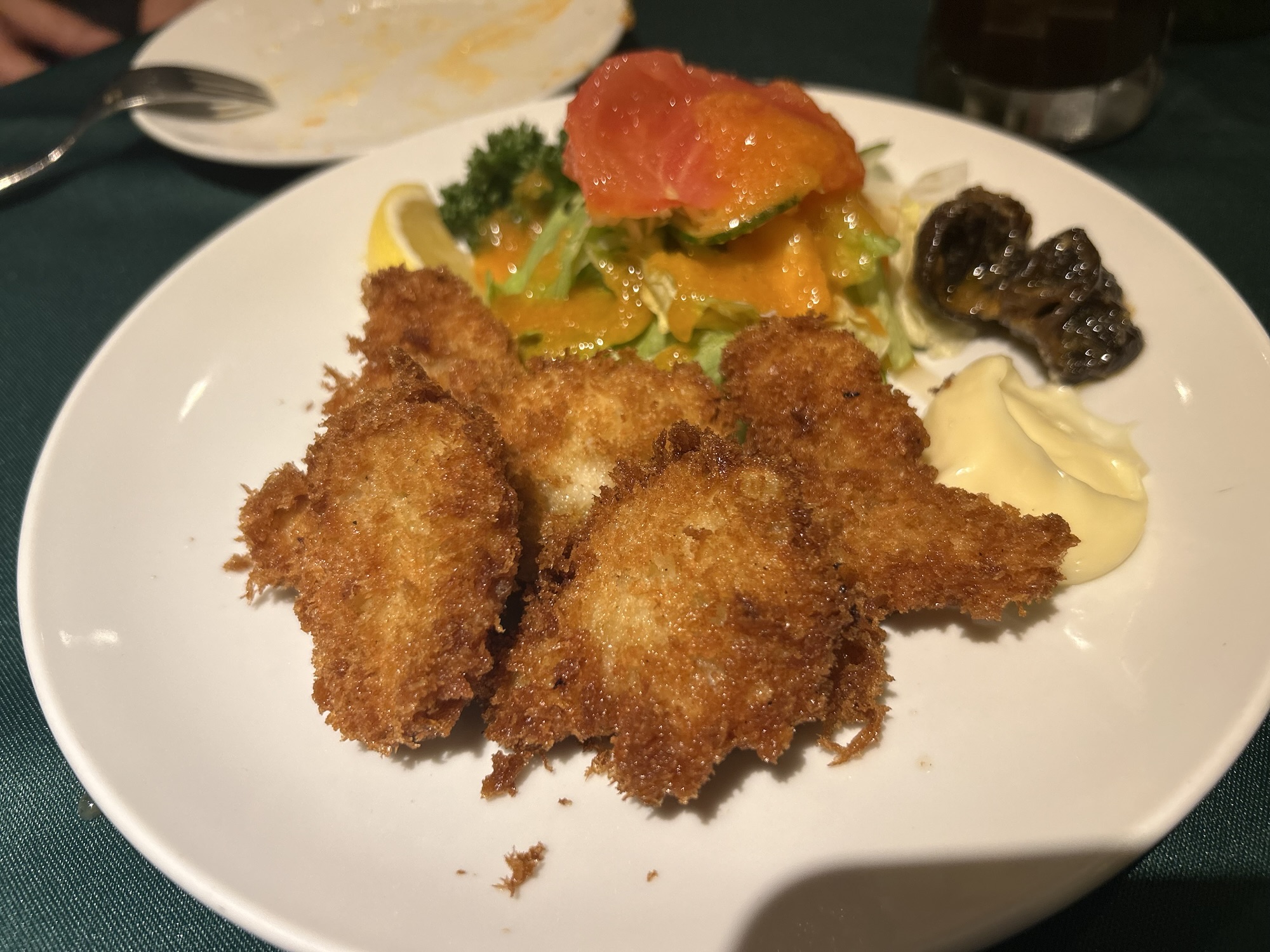 浅草 ロシヤ料理 ラルース はまぐりのフライ