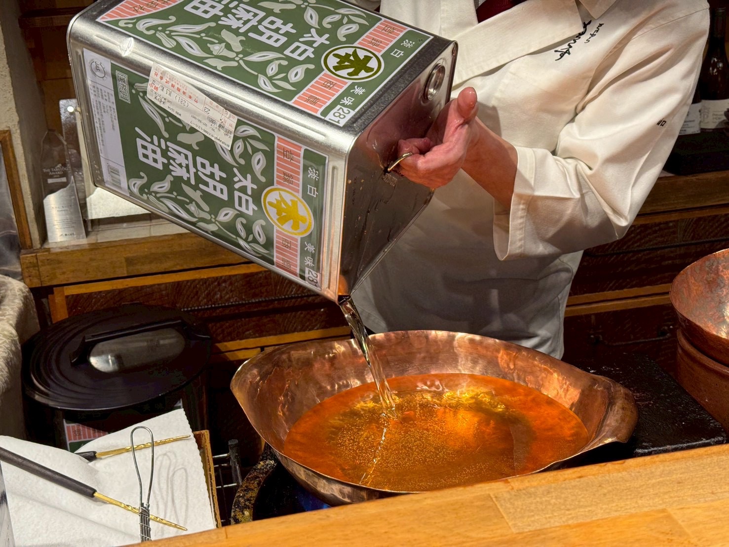 高崎 天ぷらもっこす 油