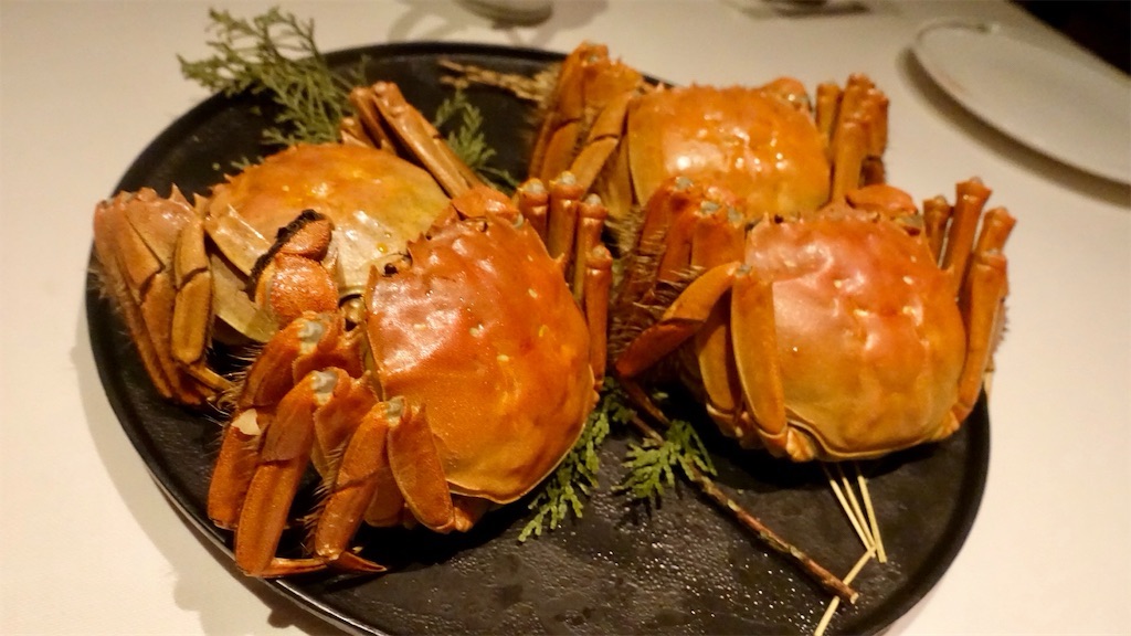 麻布十番 中国飯店 富麗華 上海蟹