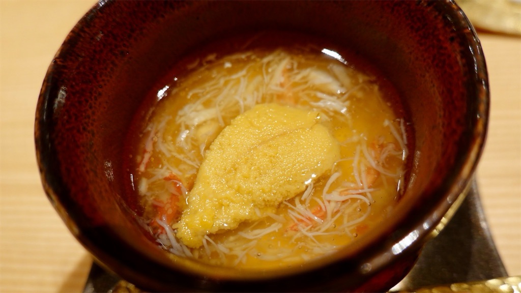 麻布十番 麻布 黒しゃり 雲丹蟹茶碗蒸し