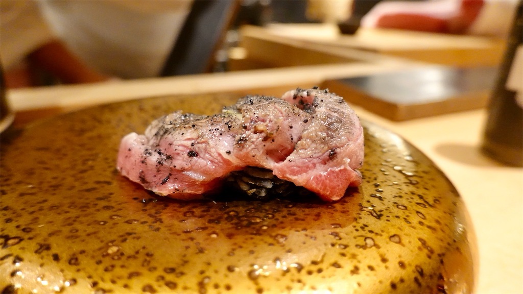 麻布十番 麻布 黒しゃり 炙り大トロ