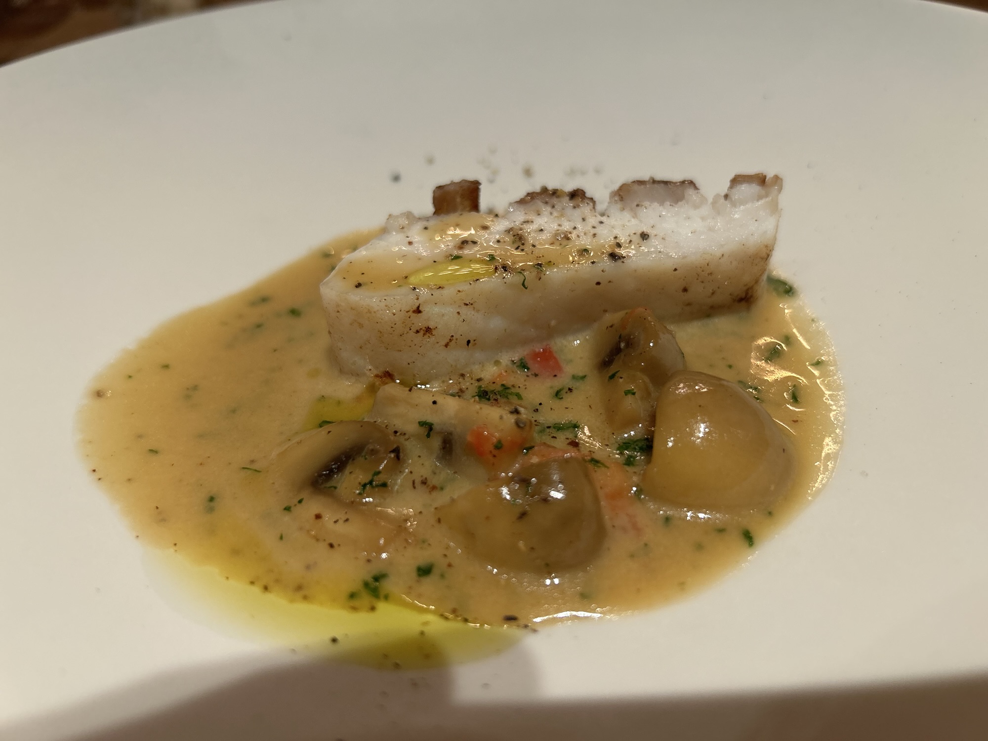 二子玉川 前芝料理店 由来マナガツオ トマト シャンピニオン