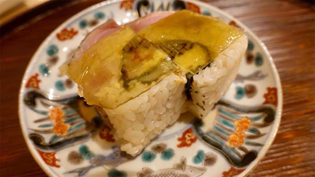 赤坂 鮨 みのはら 鯖の棒寿司