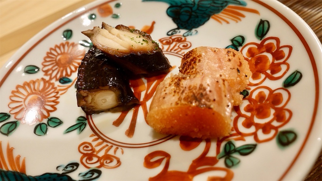 赤坂 鮨 みのはら 煮蛸と鱈子の西京漬け