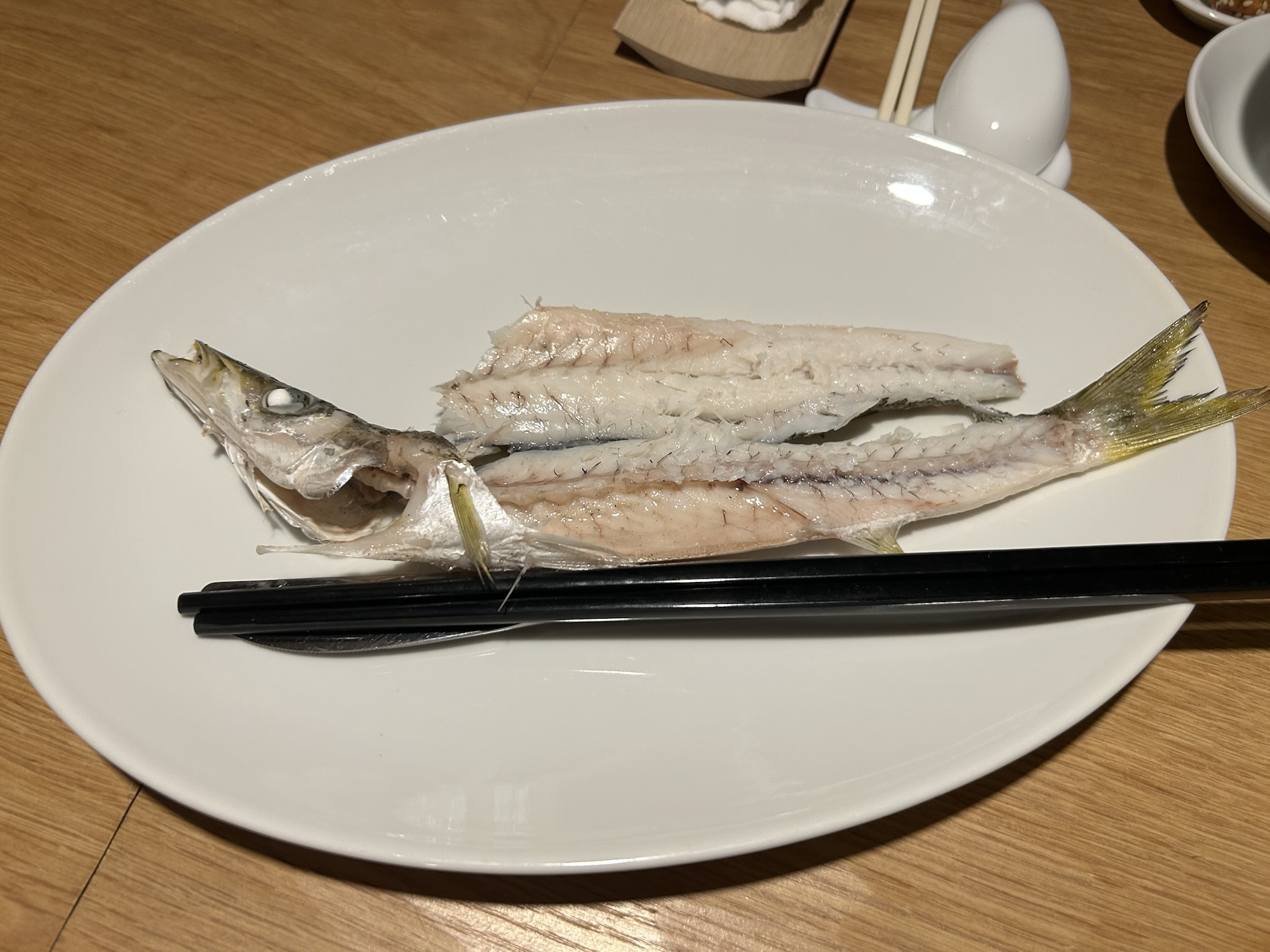 四谷三丁目 新楽記 鮮魚塩水茹で 赤カマス